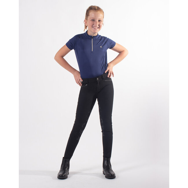 QHP QHP Rijbroek Lauren Junior anti-slip zitvlak