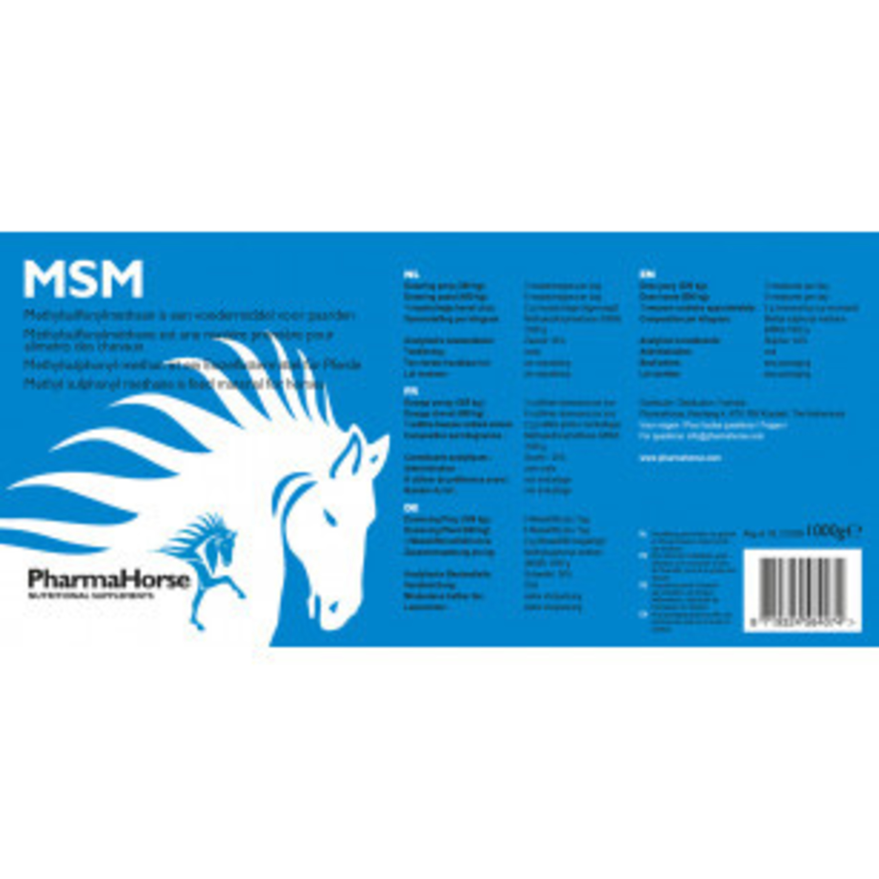 Pharma Horse MSM 1000 Zalda Ruitersport