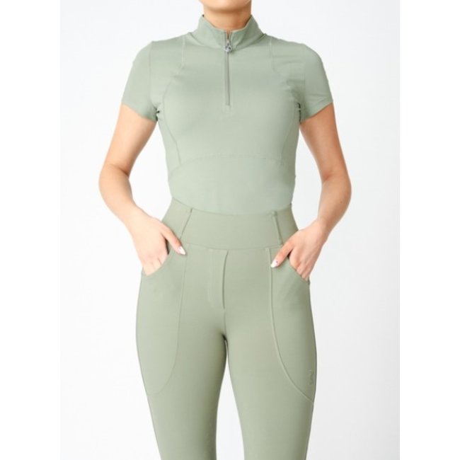 PS of Sweden PS of Sweden Adele S/S Base LayerShort sleeve Khaki Green XS