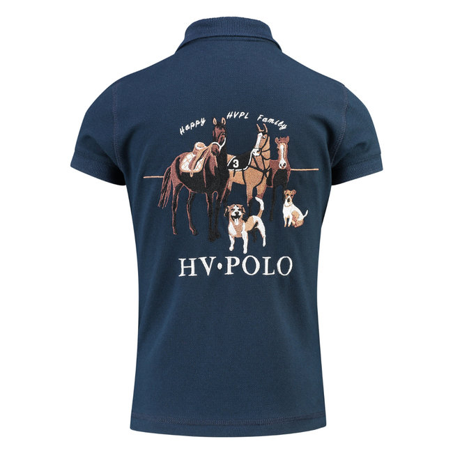 HV Polo HVP  Poloshirt Favouritas Kids Happy Familiy  116 Navy