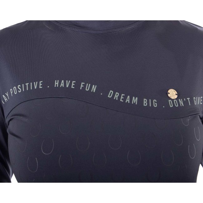QHP QHP Sportshirt Equestrian Dream  Iron Grey 40