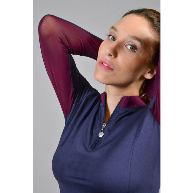 Harcour Harcour Pepita technical polo L Navy