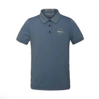 Kingsland KLbrinni Junior Tec Pique Polo Shirt 110/116 Blue Bering Sea