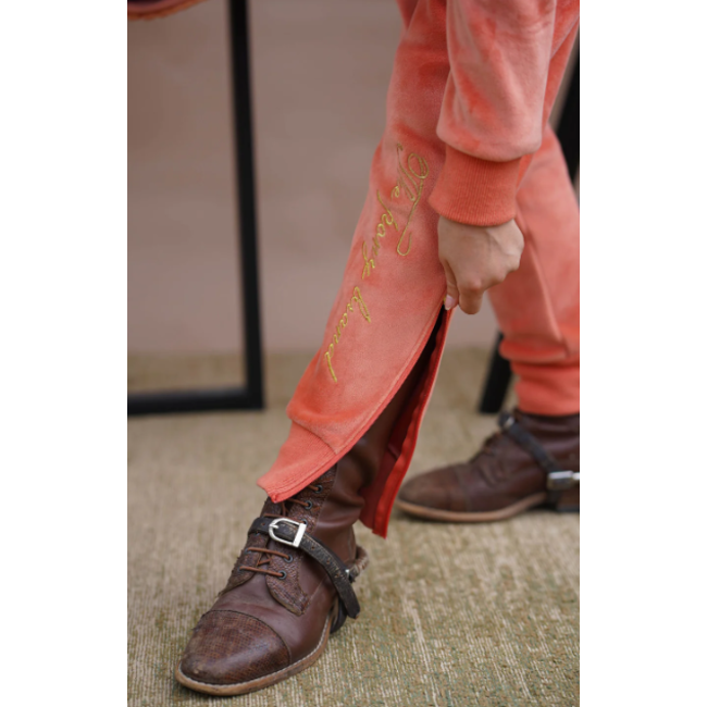 Joline Joline Velvet jogger Royal Orange