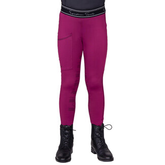 QHP QHP Rijlegging Eden Junior full grip S/S 2024 128 Raspberry