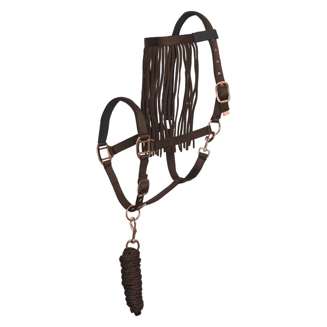 Imperial Riding Set halster, halstertouw en vliegenfranjes IRH