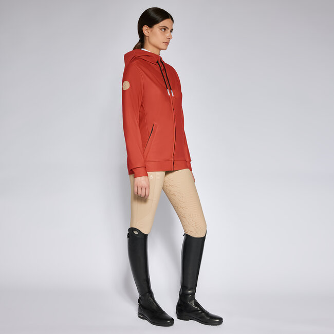 Cavalleria Toscana CT Diagonal Weave Zip Hoodie Vest S Navy