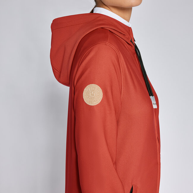 Cavalleria Toscana CT Diagonal Weave Zip Hoodie Vest S Navy