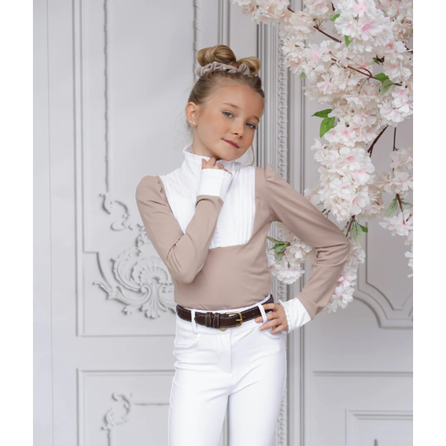 Joline Showshirt Josephine lange mouw Beige