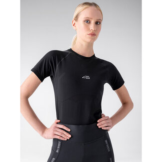 Equiline Equiline BLACK WOMEN'S SHORT-SLEEVED SEAMLESS SECOND SKIN Black XS-S