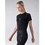 Equiline Equiline BLACK WOMEN'S SHORT-SLEEVED SEAMLESS SECOND SKIN Black XS-S