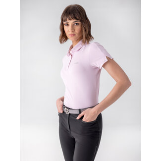 Equiline Equiline WOMEN'S POLO SHIRT WITH SILVER DETAILS