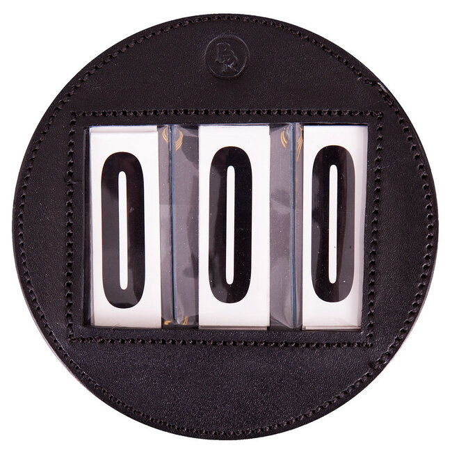 BR BR Startnummers rond leer 11cm
