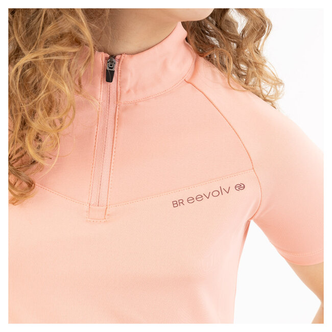 BR BR Eevolv zip-up shirt Iselin S/S2025 128 Coral Almond