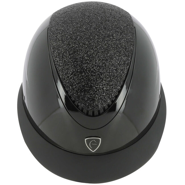 Equitheme EQUITHEME "Wings" cap 55/57 zwart glitter lamé,