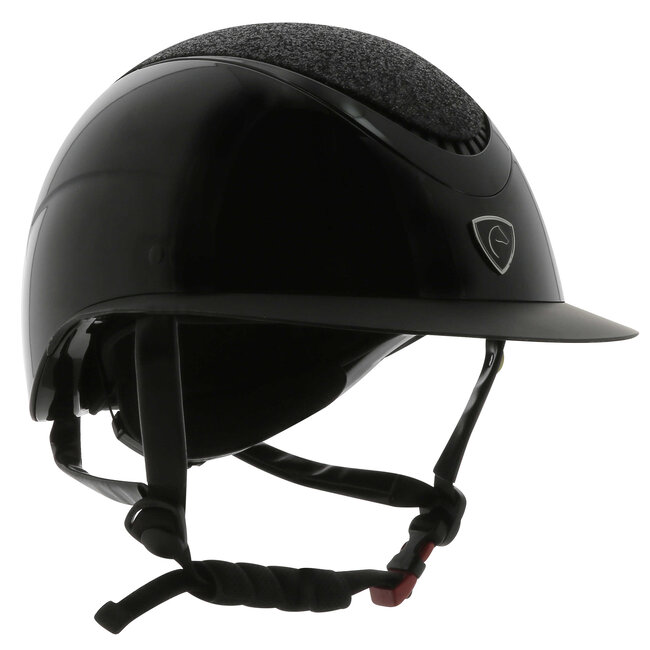 Equitheme EQUITHEME "Wings" cap 55/57 zwart glitter lamé,