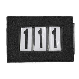 QHP Nummerhouder clip shine zwart