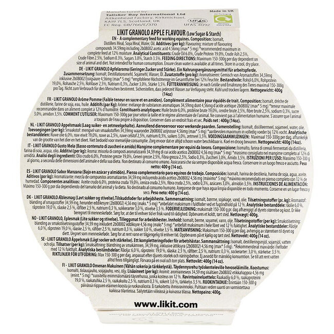 Likit Likit GranoLo 400gr Low sugar, Low starch Granola