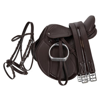 QHP Zadel complete  set Melbourne bruin pony