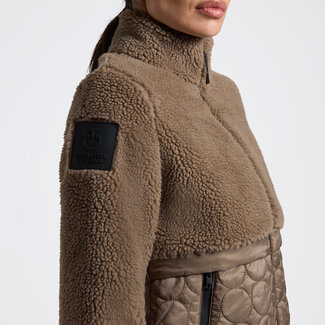 Cavalleria Toscana CT Teddy Bear Fleece + Nylon Zip Up Jacket