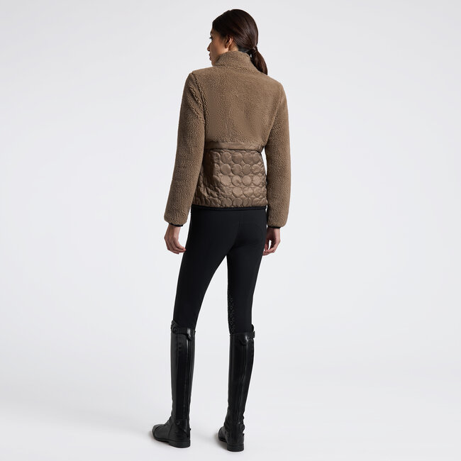 Cavalleria Toscana CT Teddy Bear Fleece + Nylon Zip Up Jacket