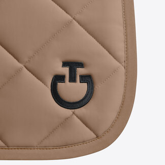 Cavalleria Toscana CT Diamond Quilted Jersey Dressage Saddle Pad Walnut Full