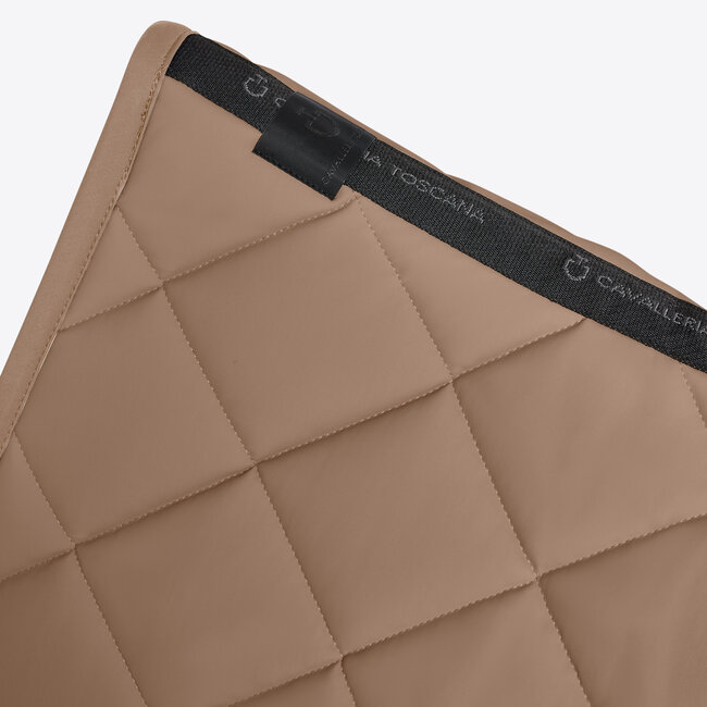 Cavalleria Toscana CT Diamond Quilted Jersey Dressage Saddle Pad Walnut Full