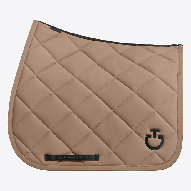 Cavalleria Toscana CT Diamond Quilted Jersey Dressage Saddle Pad Walnut Full