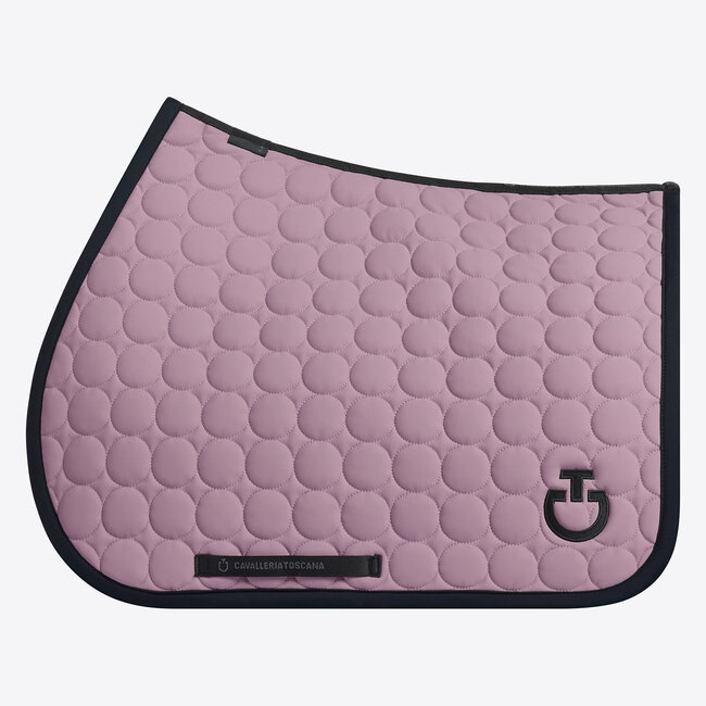 Cavalleria Toscana CT Circle Quilted Jumping Zadeldek Pony Grape Shake/Black