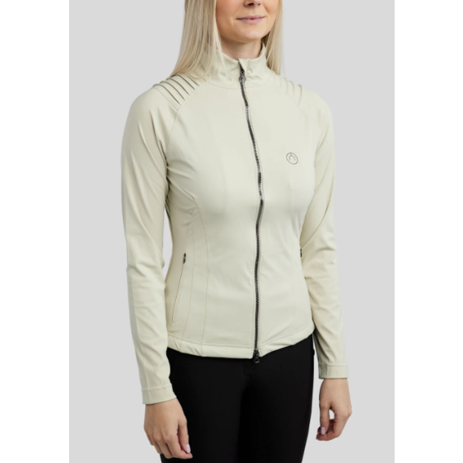 Montar Montar Zira MoZira REFINED Full Zip Jacket met plooien