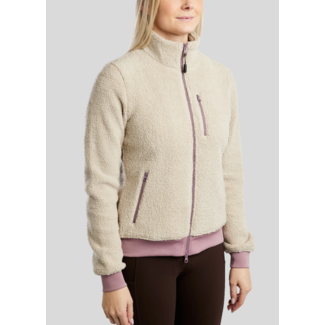 Montar MoEbba Teddy Pile Jacket w. Full zip  XS Dusty Rose