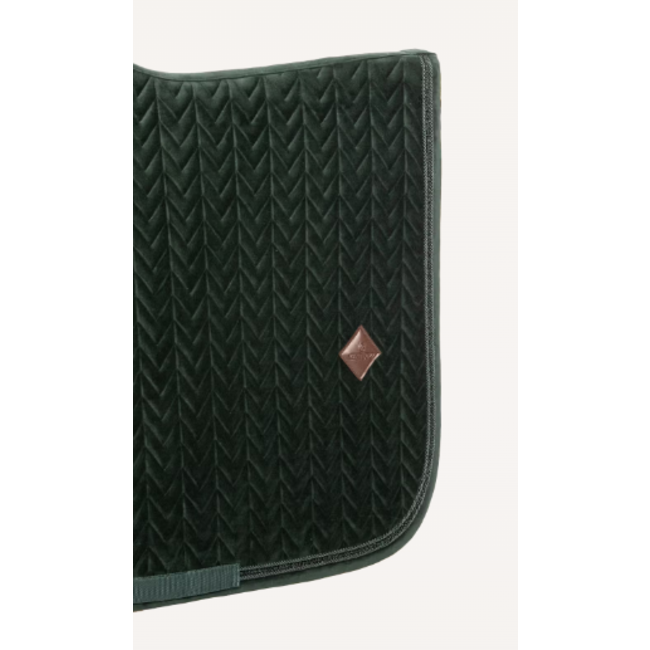 Kentucky Horsewear Dressuurdekje velvet mini pearls Black Full