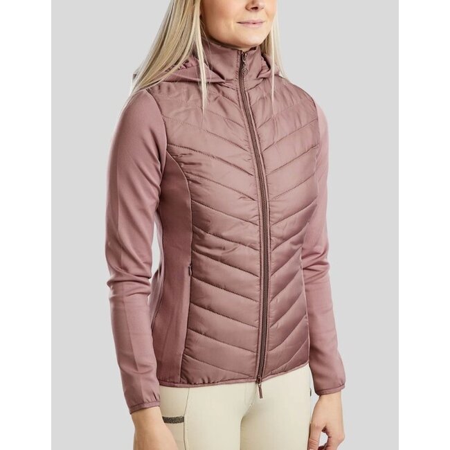 Montar Hybrid jacket met afneembare capuchon gun metal crystals