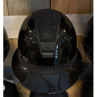 Samshield Samshield v2 Miss glossy zwart medium met crystal fabric top en band