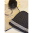 Joline Joline Beanie Muts Pompon Brown