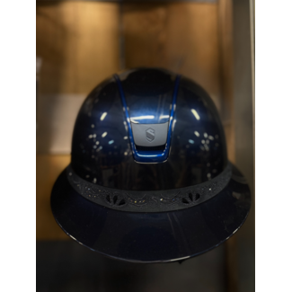 Samshield Samshield miss glossy bleu met matt bleu blazon en frontale band crystal blue m