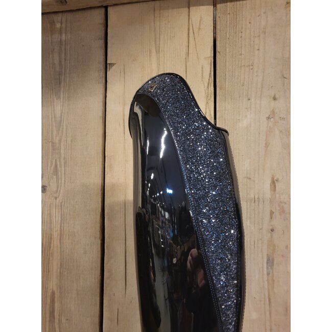 De Niro Bellini Custum patent bleu met Mica kap in ultra fine rock bleu  39 ma s