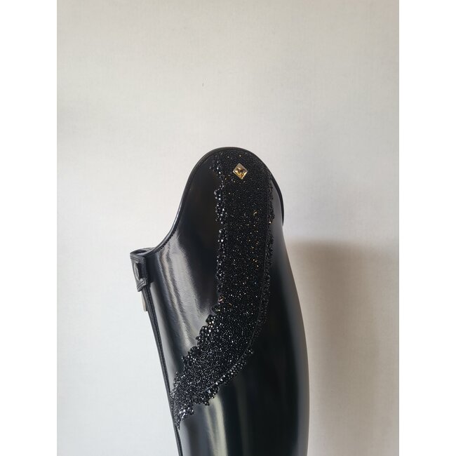 De Niro De Niro Rijlaars custom zwart brushed  met ultra fine rock  top helen 38 ma m