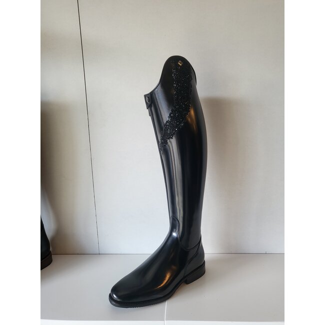 De Niro De Niro Rijlaars custom zwart brushed  met ultra fine rock  top helen 38 ma m