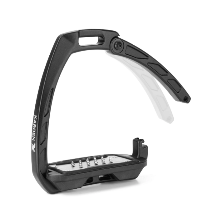 Shires Equestrian Karben ultra grip stijgbeugels black