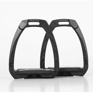 Shires Equestrian Karben ultra grip stijgbeugels black