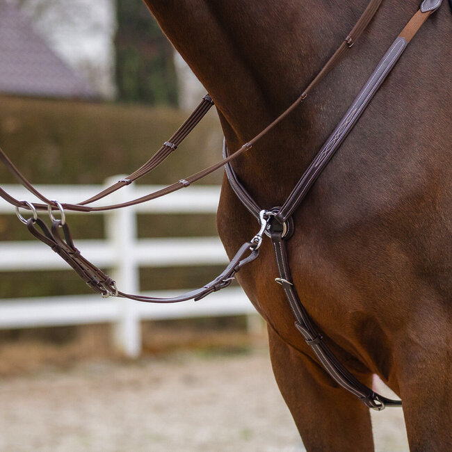QHP Borstuig luxe stiksel donderbruin