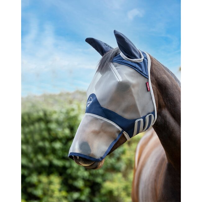 LeMieux Lmx armour shield pro Vliegenmasker  Navy grijs Cob