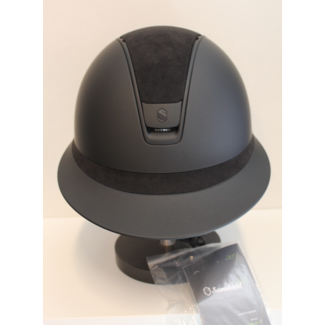 Samshield Miss Samshield 2.0 matt zwart met alcantara top en band l schaal