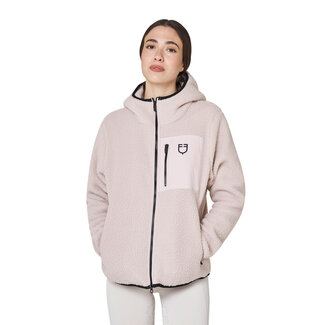 Equistro WOMEN'S PATCH POCKET TEDDY FULL ZIP JACKET W/HOOD A/W26