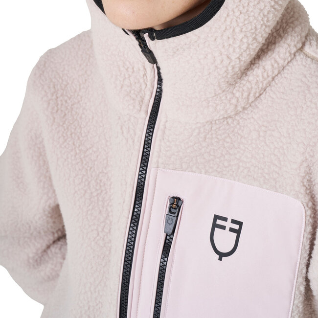 Equistro WOMEN'S PATCH POCKET TEDDY FULL ZIP JACKET W/HOOD A/W26