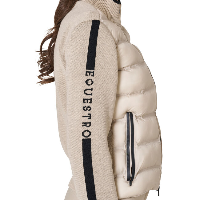 Equistro WOMEN'S FULL ZIP HYBRID NYLON+ KNIT JACKET A/W26