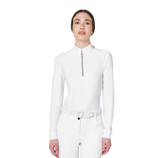 Equistro WOMEN'S STONES TAPE COMPETITION POLO SHIRT LS ZIP A/W26