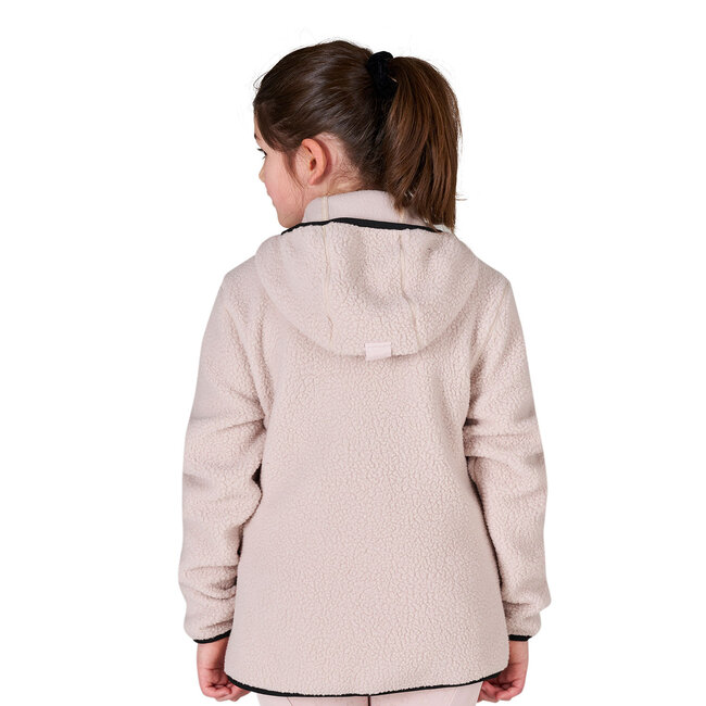 Equistro KIDS' PATCH POCKET TEDDY FULL ZIP JACKET W/HOOD A/W26