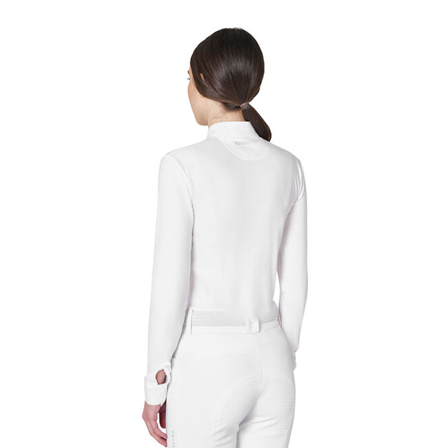 Equistro KIDS' STONES TAPE COMPETITION POLO SHIRT LS ZIP A/W26